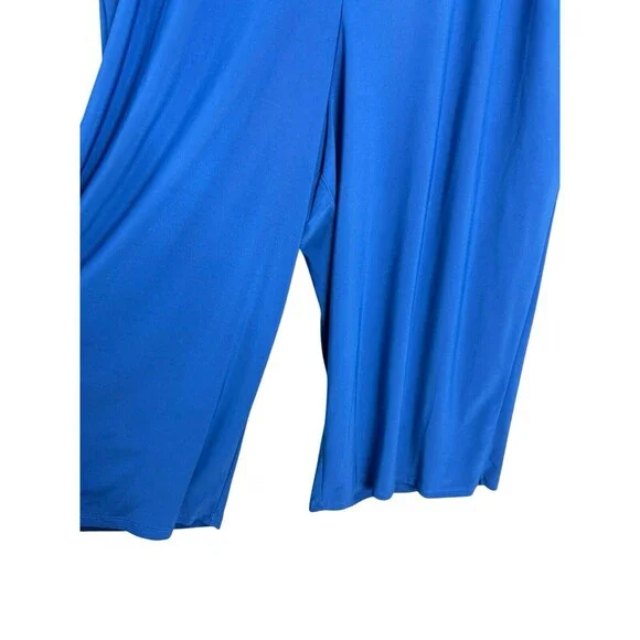 Anthony Originals Women’s Size 1X Blue Hi Rise Wide Leg Capri Pants - Picture 3 of 14